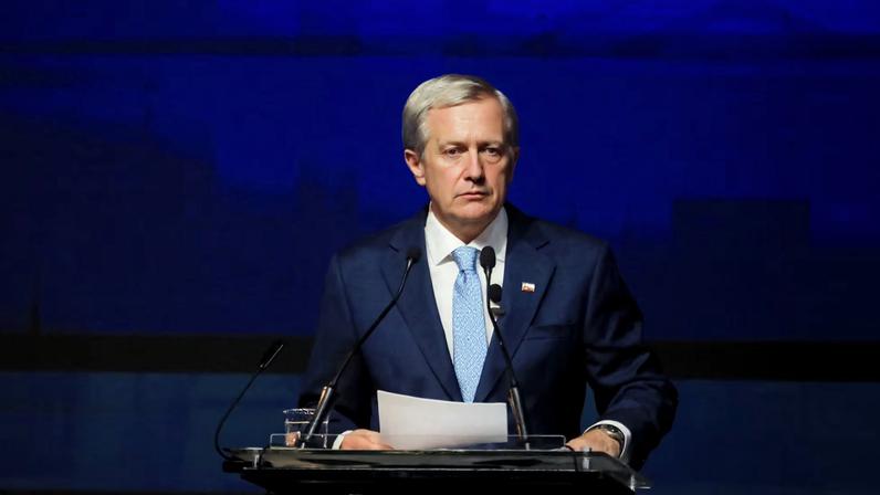 Chile's president-elect Jose Antonio Kast speaks as he presents the members of his cabinet, in Santiago, Chile January 20, 2026. REUTERS/Diego Reyes