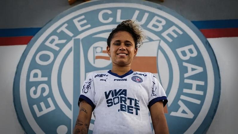 Raquel, novo reforço do Bahia, já está no CT Evaristo de Macedo (Foto: divulgação / EC Bahia)