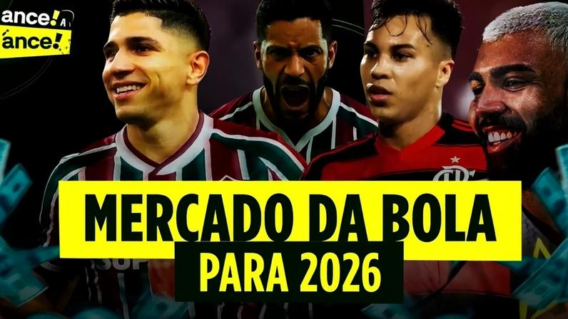 Live sobre o mercado da bola com notícias de Flamengo, Palmeiras, Fluminense e muito mais. Participações de Lúcio de Castro, Pedro Werneck e apresentação de Fernando David (Foto: Montagem Lance!)