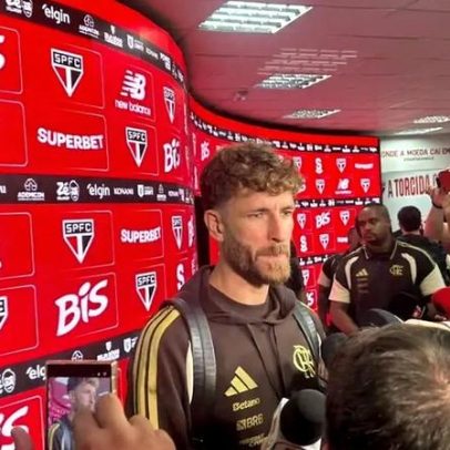 Léo Pereira diz que árbitro admitiu contato em lance polêmico entre SP e Flamengo