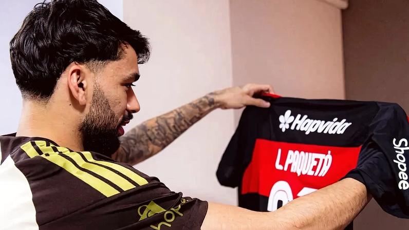 Lucas Paquetá assinou contrato com o Flamengo (Foto: Divulgação/Flamengo)