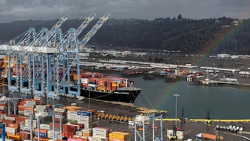 Puerto de Tacoma, en Washington, en marzo 2025.