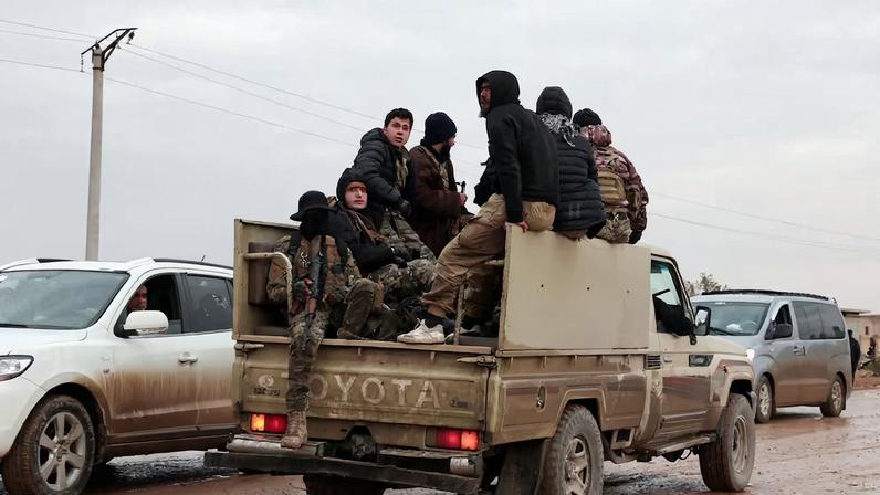 Syrian army takes control of Dayr Hafir and Kurdish-led Syrian Democratic Forces (SDF) withdraw, in the east of Aleppo