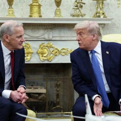 Troca de mensagens entre a primeira-ministra da Noruega e o presidente Trump