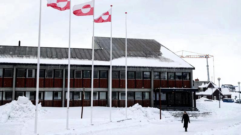 Greenland's parliament Inatsisartut in Nuuk