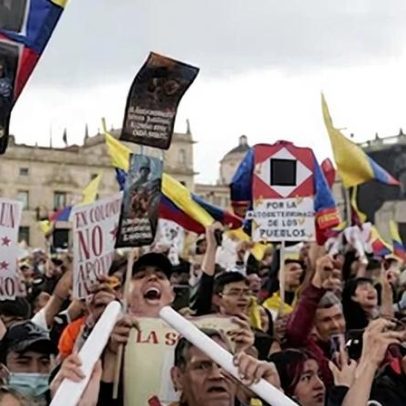Milhares de cidadãos em Bogotá defendem Petro contra ameaças de Trump