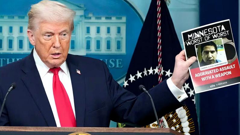 Donald Trump, en su comparecencia de este martes en la Casa Blanca.