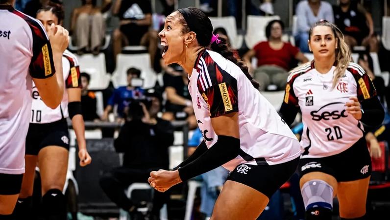 Simone Lee na partida contra o Tijuca Tênis Clube (Foto: Thiago Mendes / CBV)