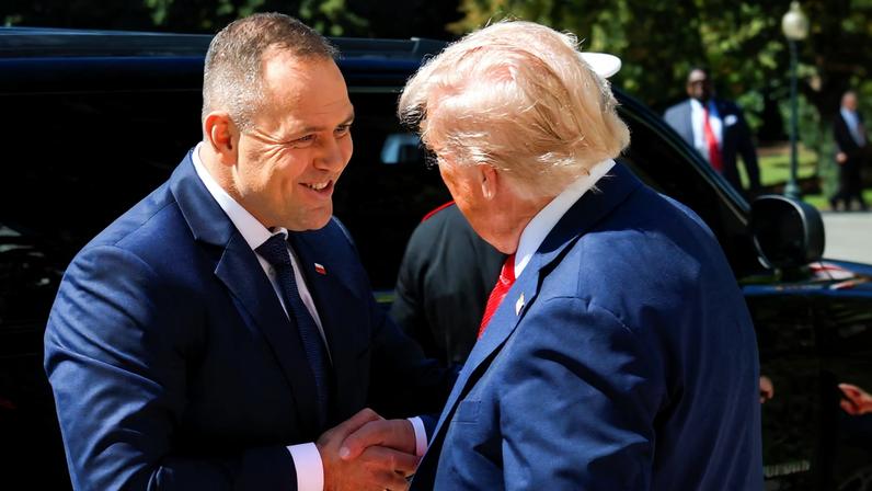 U.S. President Donald Trump meets Polish President Karol Nawrocki in Washington