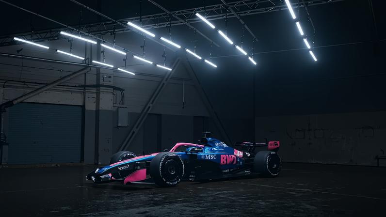 Carro de 2026 da Alpine na F1 — Foto: Divulgação
