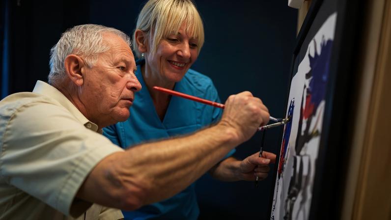 Actively engaging with art (such as creative art therapy, above), can help you live longer, calm you down and ward off senility and depression