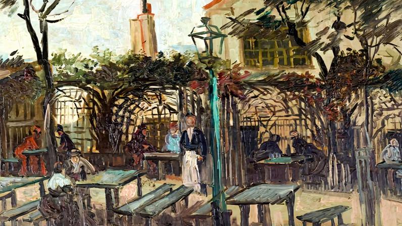 Van Gogh’s La Guinguette à Montmartre (October 1886) Musée d’Orsay, Paris (photograph Adrien Didierjean)