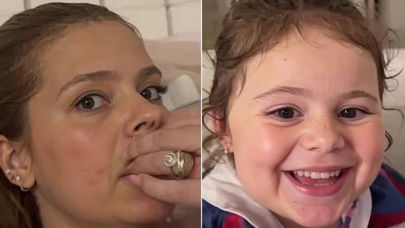 Viih Tube reage a pedido da filha, Lua, de ganhar mais um irmãozinho — Foto: Reprodução/Instagram