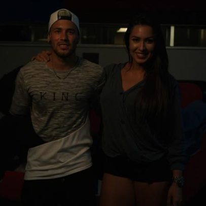 Gracyanne publica fotos antigas com Neymar e Schwarzenegger