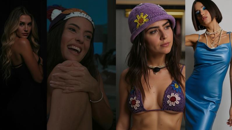 Yasmin Brunet, Fernanda Bande, Gabriel Santana, Jade Picon e Manu Gavassi — Foto: Reprodução