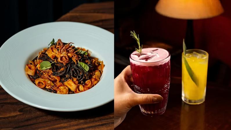 Spaghetti do Riviera e drinks do Cão Veio — Foto: Divulgação