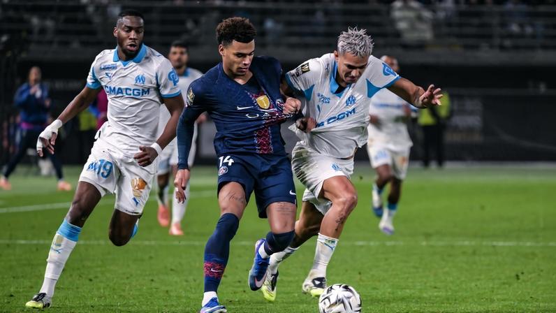 PSG x Olympique pela Supercopa da França — Foto: AFP