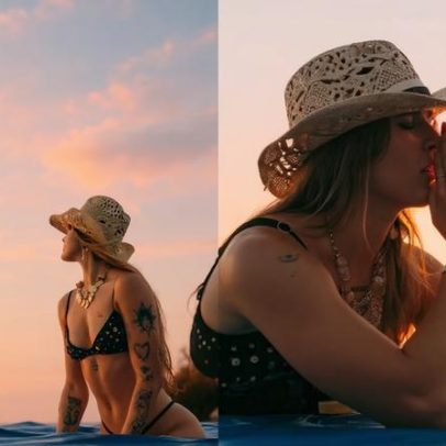 Namorada de Filipe Ret celebra aniversário em surfe deslumbrante