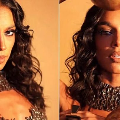 Alane Dias surpreende com look para ensaio de quadra da Grande Rio