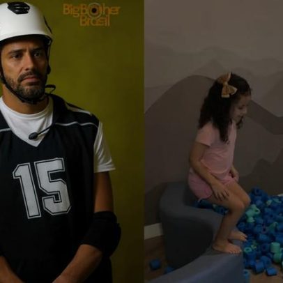 Filha de Alberto Cowboy brinca de Prova do Líder após vitória dele no BBB 26