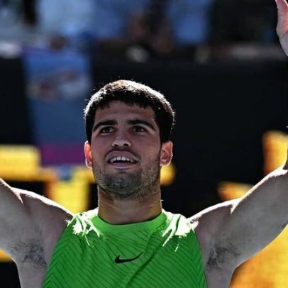 Alcaraz alcança marca do Big Three após 100 partidas de Grand Slam