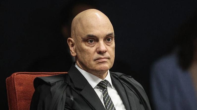 Alexandre de Moraes durante a fase final do julgamento do ex-presidente Jair Bolsonaro