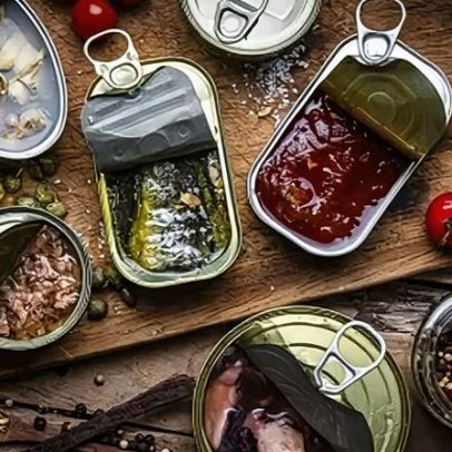 Alimentos enlatados como atum, milho e sardinha: riscos avaliados