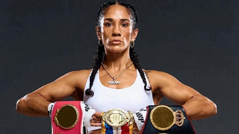 Amanda Serrano quer xará no UFC 324 (Foto: Reprodução Instagram serranosisters)