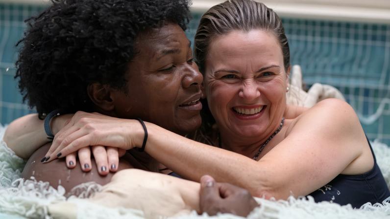 Ana Paula e Ronan eram amigos próximos no BBB 16 — Foto: Globo