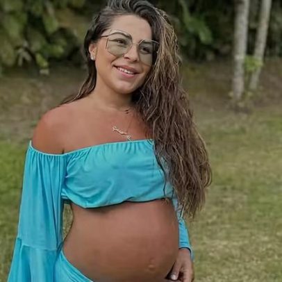 Andressa Ferreira revela ganho de peso aos sete meses de gravidez