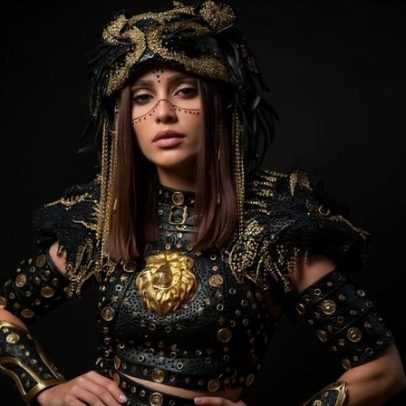 Anitta usa look de leão em ensaios no Recife