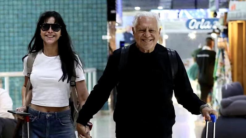 Alexandra Martins e Antonio Fagundes — Foto: Priscila Silva/AgNews