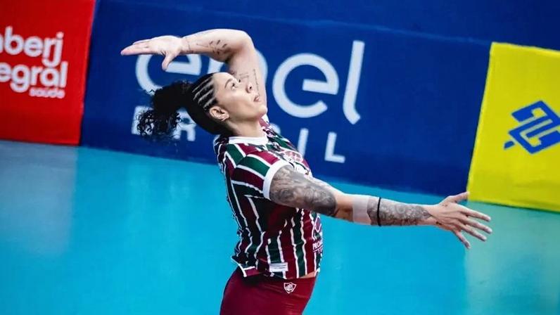 Ariane foi a principal pontuadora da partida entre Osasco e Fluminense (Foto: Reprodução/ Instagram)