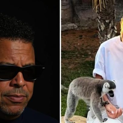 Ronaldo e Celina Locks visitam parque em Dubai; vídeos mostram momento com aves