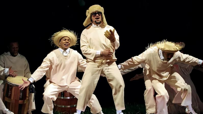 Bad Bunny performs onstage