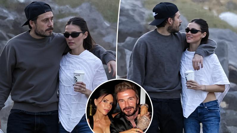 Brooklyn Beckham and Nicola Peltz hold hands on a romantic stroll in first photos since brutal tirade against his parents.