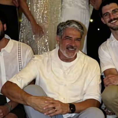 Fátima Bernardes e William Bonner passam Réveillon juntos com filhos e parceiros