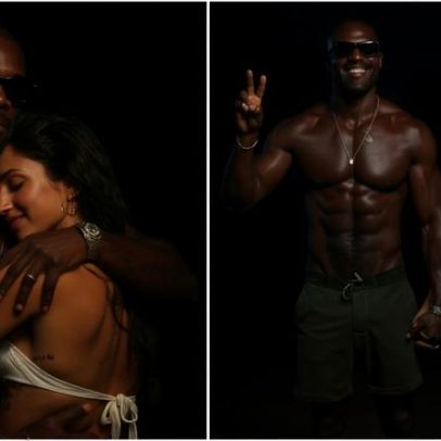 Rafael Zulu posa com a esposa em Noronha; web reage às fotos