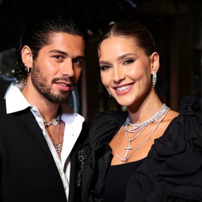 Zé Felipe mantém adesivo com rosto de Virginia Fonseca em notebook