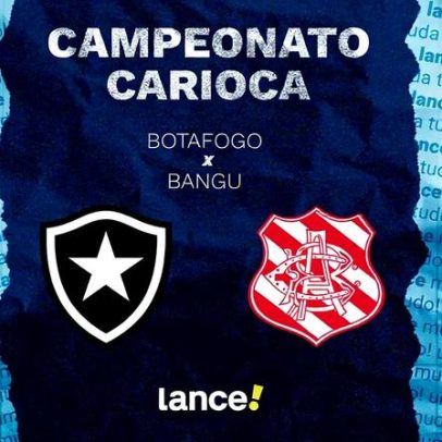 Botafogo x Bangu: horário, transmissão e escalações do Carioca