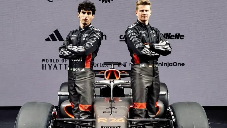 Gabriel Bortoleto e Nico Hulkenberg, durante evento de lançamento da Audi (Foto: Reprodução/ Instagram)