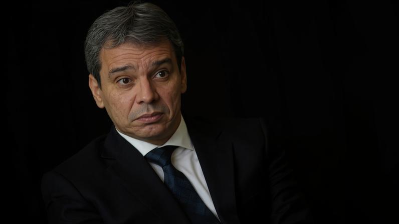 Wellington César Lima e Silva, novo Ministro da Justiça, durante cerimônia de nomeação no Palácio do Planalto, em Brasília — Foto: Andressa Anholete/AFP