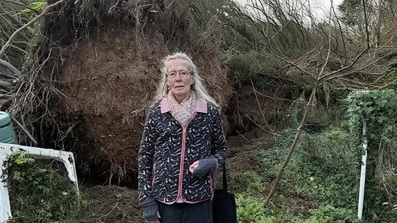 Jill Harsant said she needed help with the costs of the damage on her land