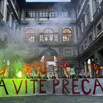 Protesto na Uffizi após mudança contratual de ingressos