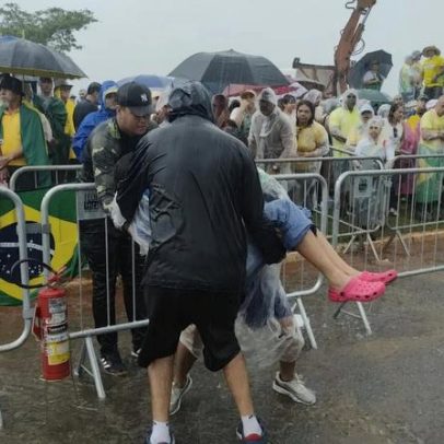 Descarga elétrica atinge manifestantes na Caminhada pela Liberdade