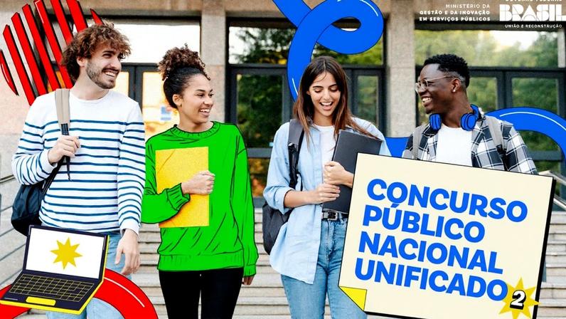 Segunda edição do Concurso Nacional Unificado (CNU — Foto: Ministério da Gestão e Inovação