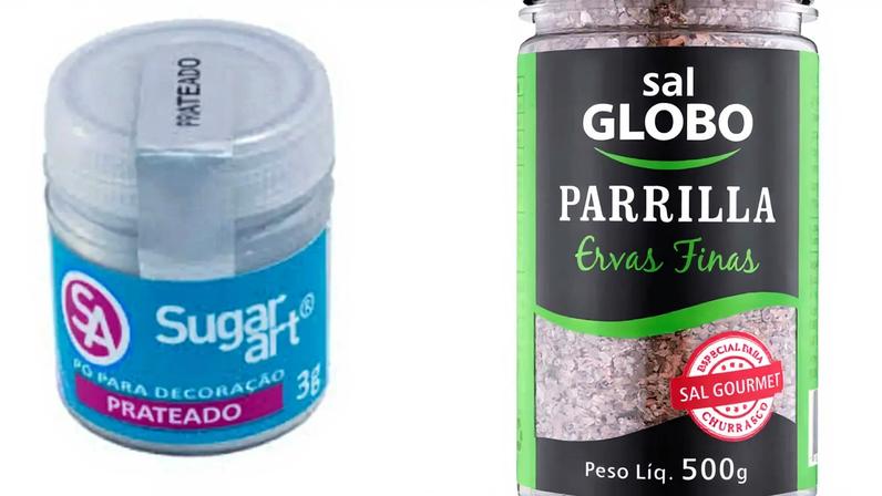 27/01/2026 - Anvisa suspende marcas de sal grosso e pó para decoração usados em alimentos. Madi Comércio e Indústria de Artigos para Festas - Sal Grosso Iodado (Ervas Finas) da marca Globo, fabricado pela Brasisal Alimentos Ltda. Foto: Reprodução Ecommerce/Internet