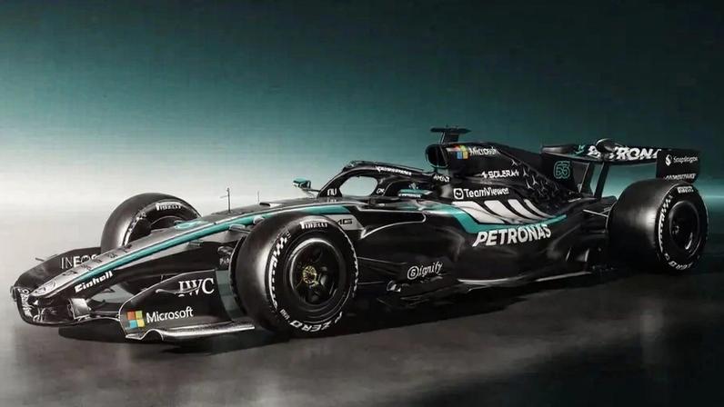 Novo carro da Mercedes para temporada 2026 da F1 (Foto: Reprodução)