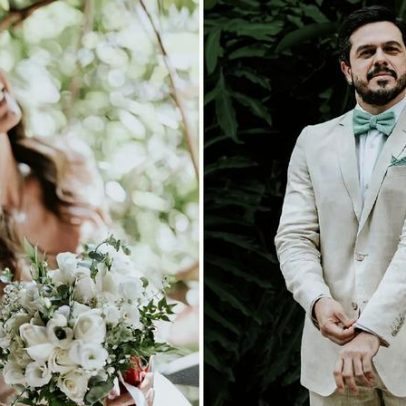 Mari Palma e Osmar Campbell se casam sem padrinhos, com carne louca no menu