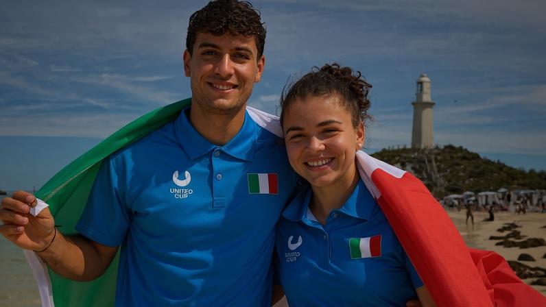 Flavio Cobolli e Jasmine Paolini (Foto: United Cup)
